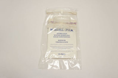 Whirl-Pak Bag Water Sample Polyethylene 3 x 7 in 100s 25 Bags